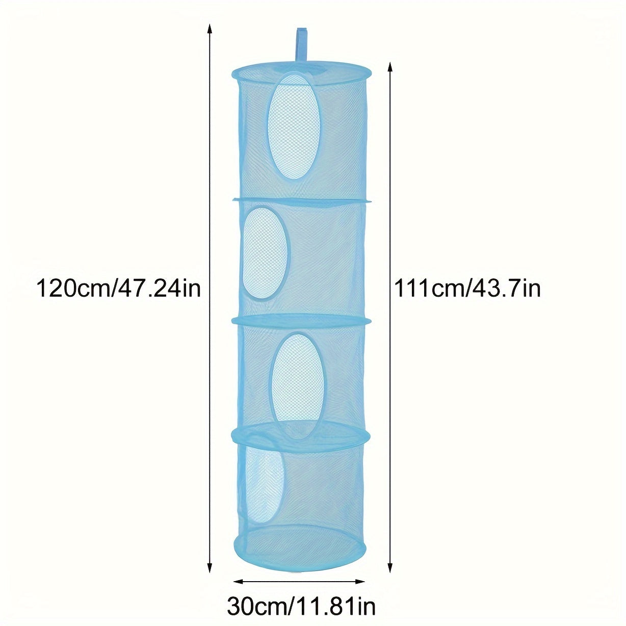 Дышащий сетчатый органайзер для хранения с 4 ярусами для мягких игрушек, перчаток, шляп и носок | Подвесная корзина с складной сушилкой для детской и спальни | Идеальный подарок для Рождества, Дня святого Валентина и дней рождения