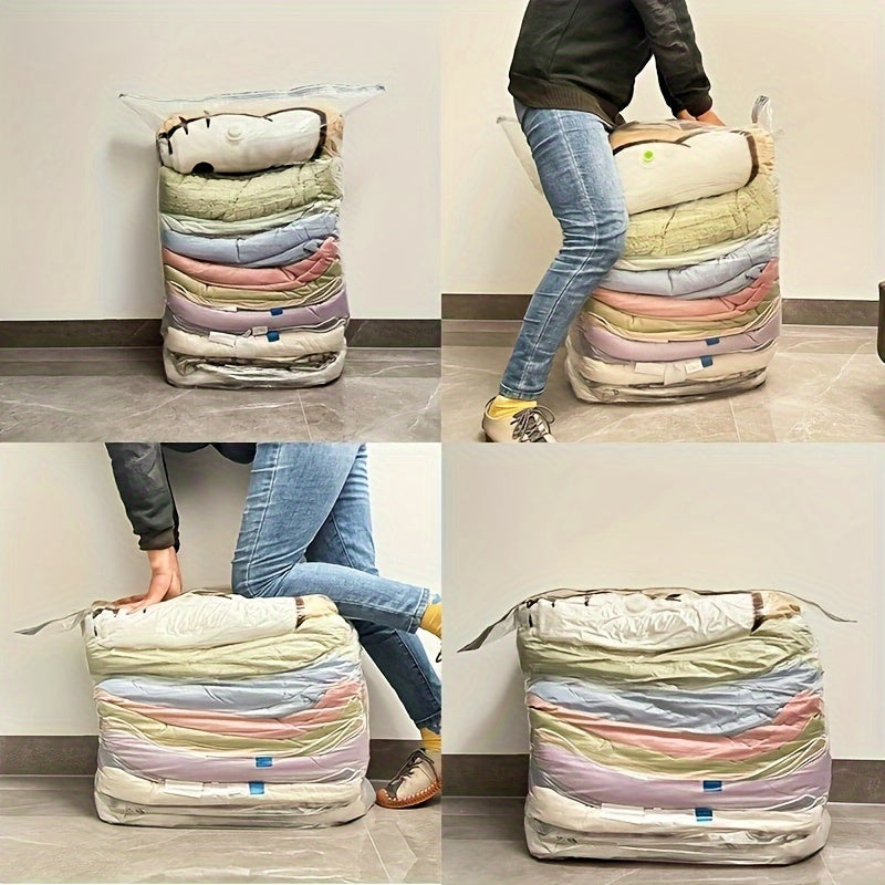 Bolsa de almacenamiento al vacío extra grande para edredones, mantas, ropa, colchas y duvet