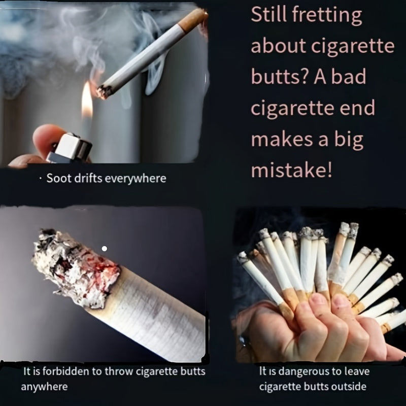 Portable Mini Ashtray with Keychain, Travel Pocket Small Household Gadget