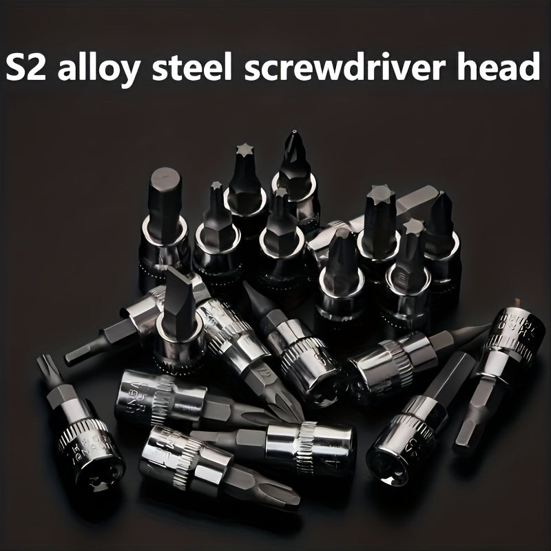 46-Piece Stainless Steel Multi-Function Tool Kit With Red Case For Auto And Bicycle Repair