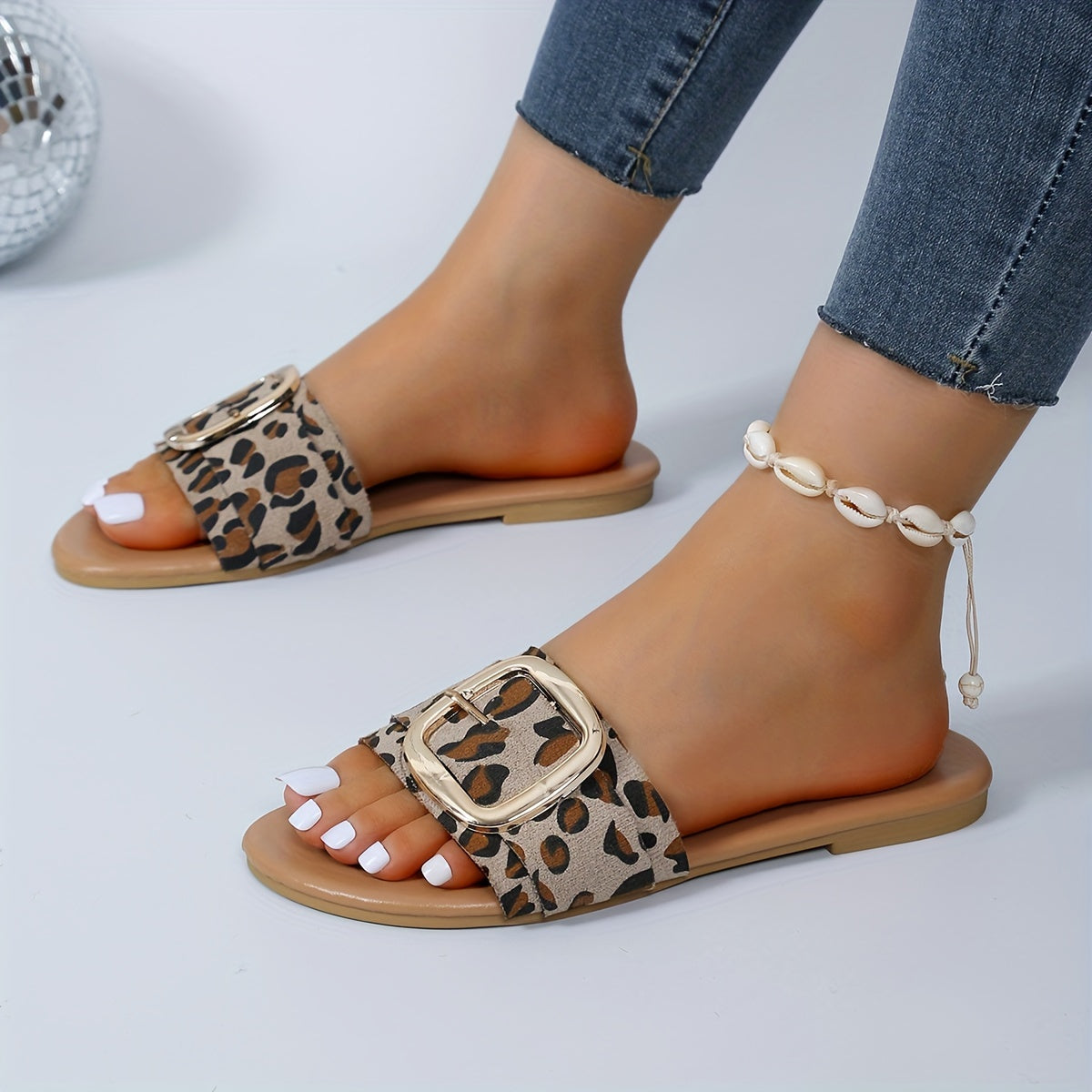 Женские летние мягкие комфортные пляжные сандалии с пряжкой