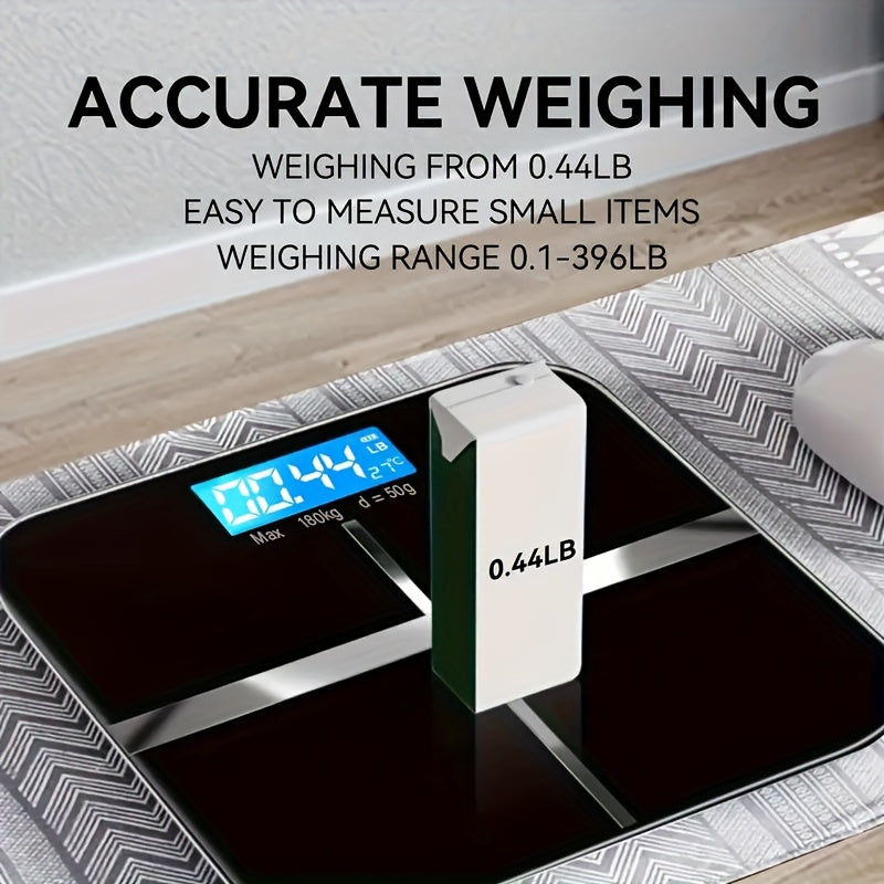 Digital Bathroom Scale Wide Platform Large Display Accurate Safe Max Weight