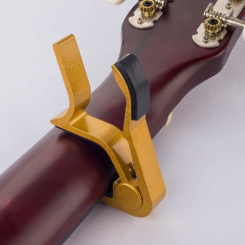 Golden Alloy Guitar Capo for Acoustic Electric Ukulele Adjustable Clamp