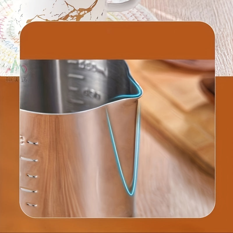 Stainless Steel Milk Frother Cup 350ml 600ml for Coffee and Espresso