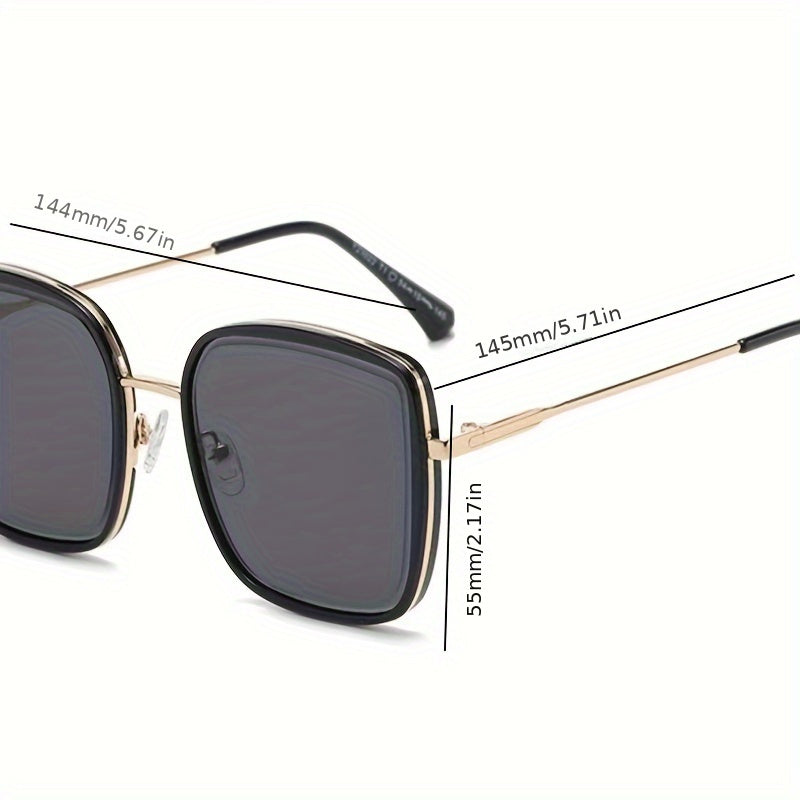 Градиентные квадратные солнцезащитные очки для мужчин и женщин, антибликовое вождение, пляжный отпуск