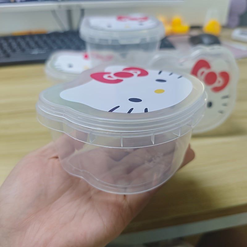 Set of 5 Kids Bento Boxes with Leakproof Lids for Snacks and Lunches