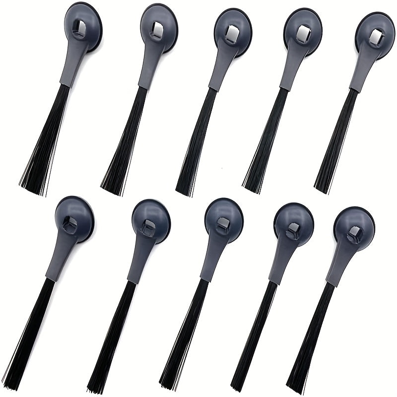 10 dona Robot changa qismlari, Shark IQ R101AE RV1001AE uchun qora plastmassa qirrali cho'tkalar