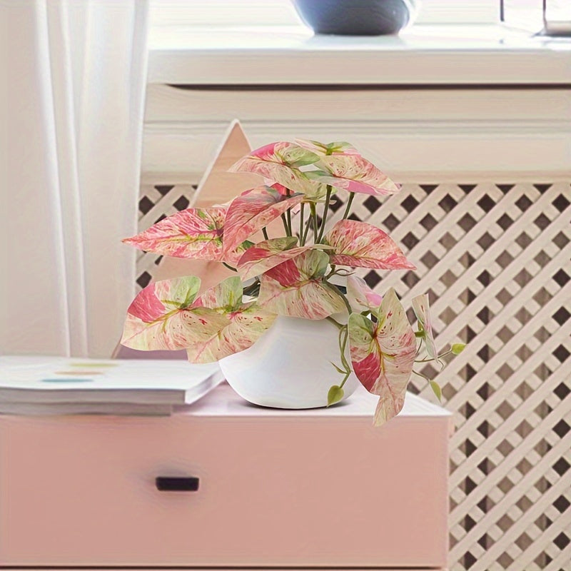 Искусственное зеленое растение для дома, офиса или декора полок.