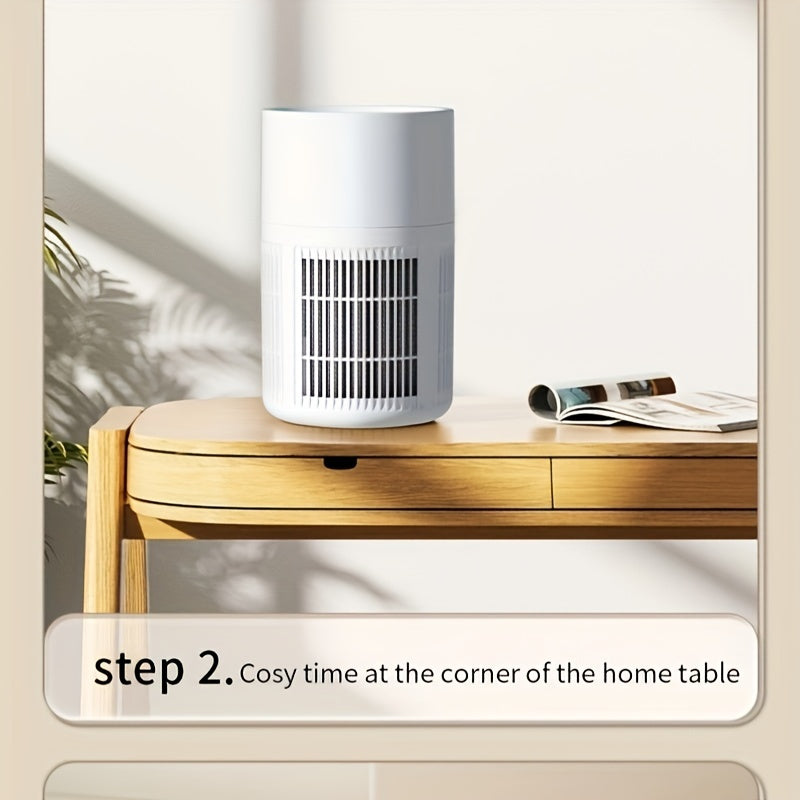 USB-Powered Air Purifier 360° Whole House HEPA Filter for Home Office