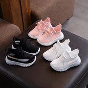 Kids Casual Flat Sneakers for Boys and Girls All-Season Fabric Slip-On Round Toe