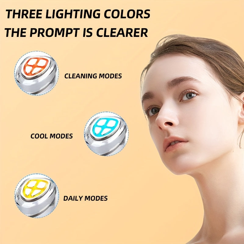 6-in-1 Home Beauty Device with Hot Cold Compress Rechargeable Skin Care Massage