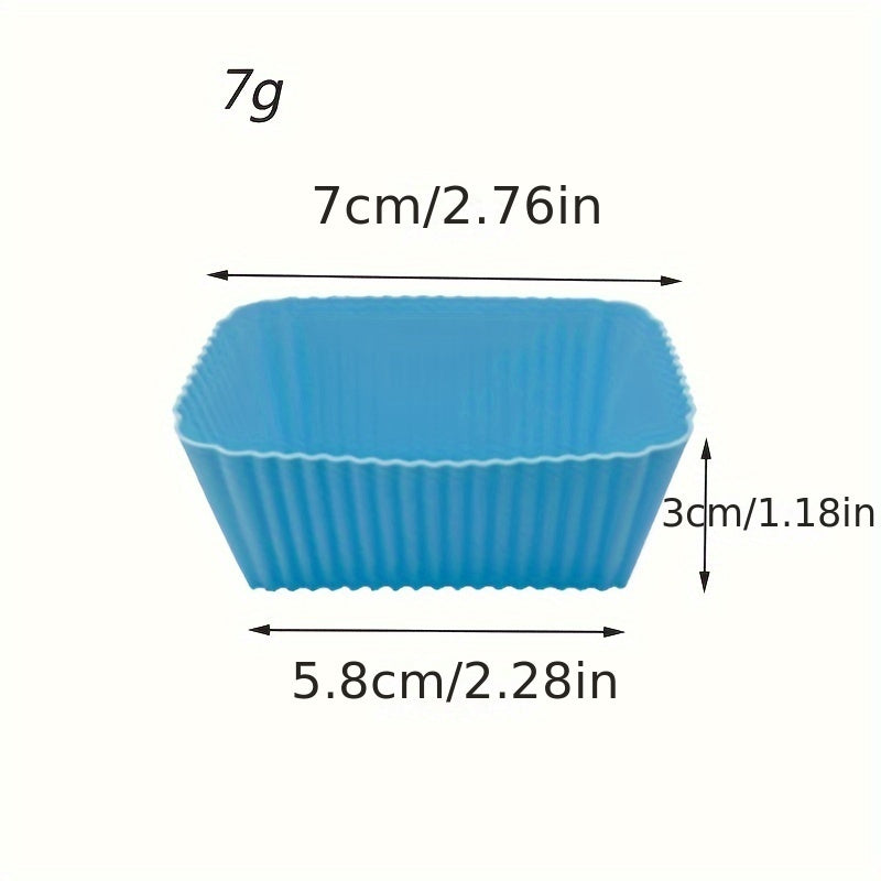 Reusable Non-Stick Silicone Baking Cups for Muffins and Cupcakes Pack of 12 or 24