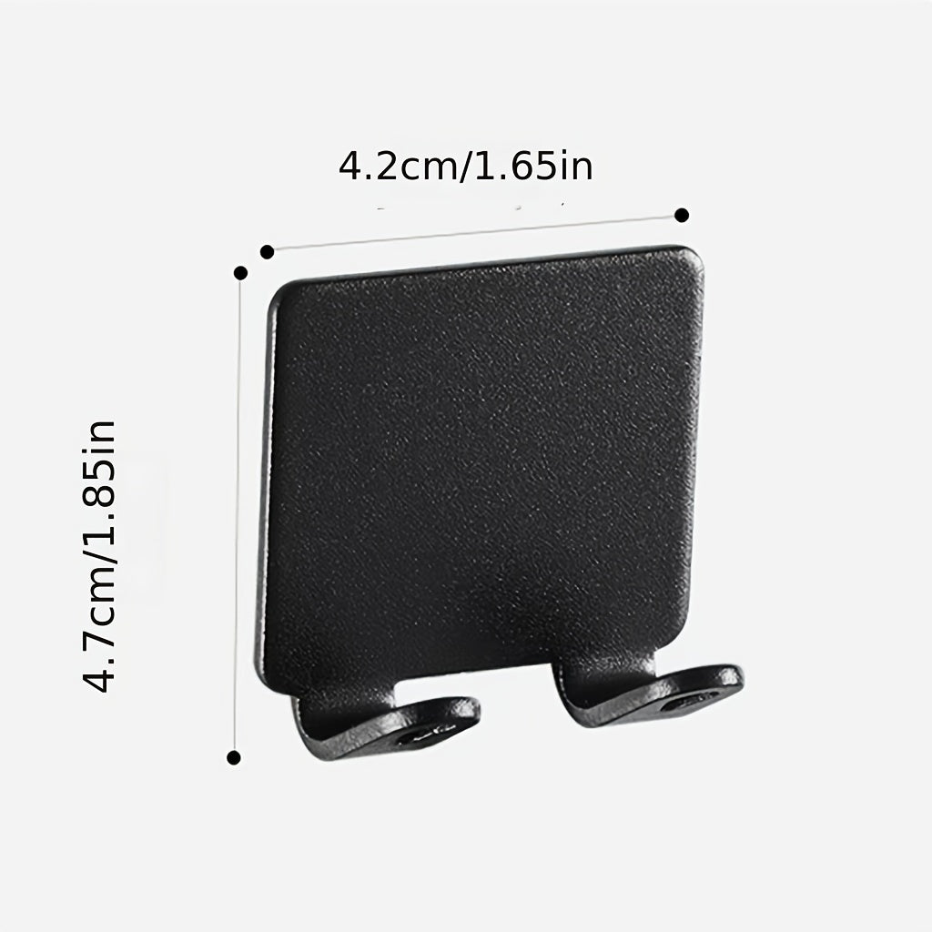 Organizador de almacenamiento para baño de aluminio espacial con soporte para rasuradora sin necesidad de perforar