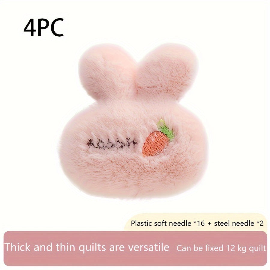 Set of 4 Non-Slip Bed Sheet Clips in Mixed Colors for Mattress Grip