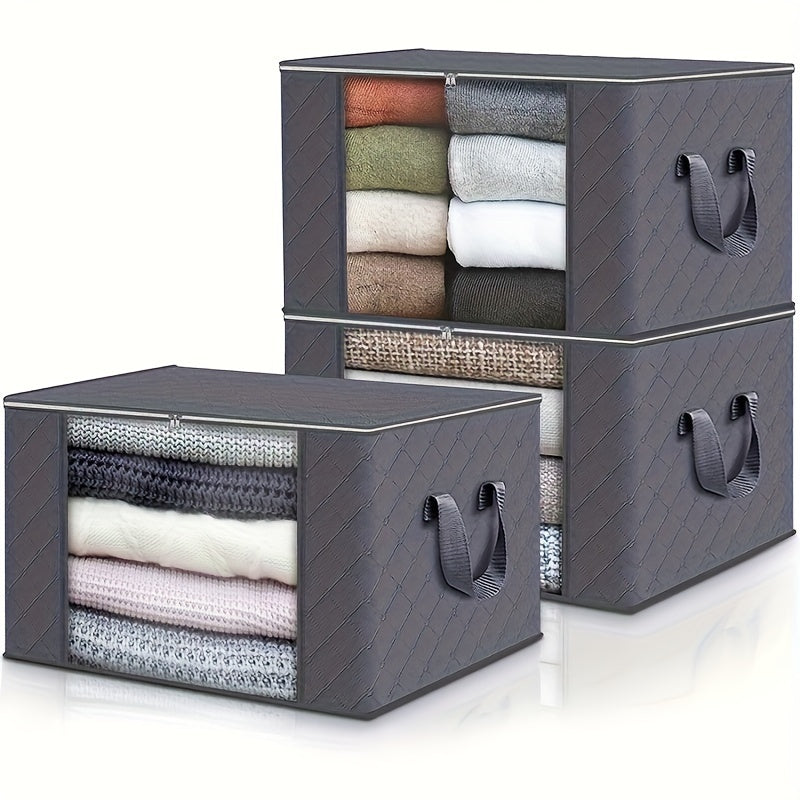 Foldable Fabric Storage Bins for Clothes Blankets and Organization Large Capacity