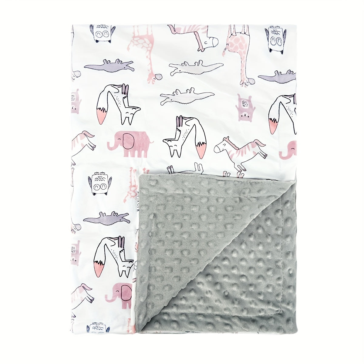 Animal Print Blanket for Kids Cozy Soft Throw Bed Cover 50x60 Inches