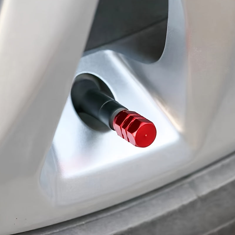 4/8 piezas de tapas de válvula de neumático de aleación de aluminio para coche, cubiertas de válvula de aire para motocicleta, accesorios para ruedas