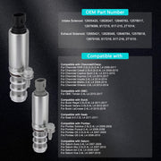 Intake and Exhaust Camshaft Position Actuator Solenoid Kit for 2.0L 2.2L 2.4L