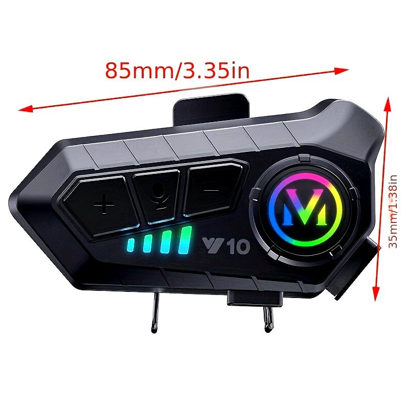 Motorcycle Helmet Headset Wireless Bluetooth Earphone Voice Control