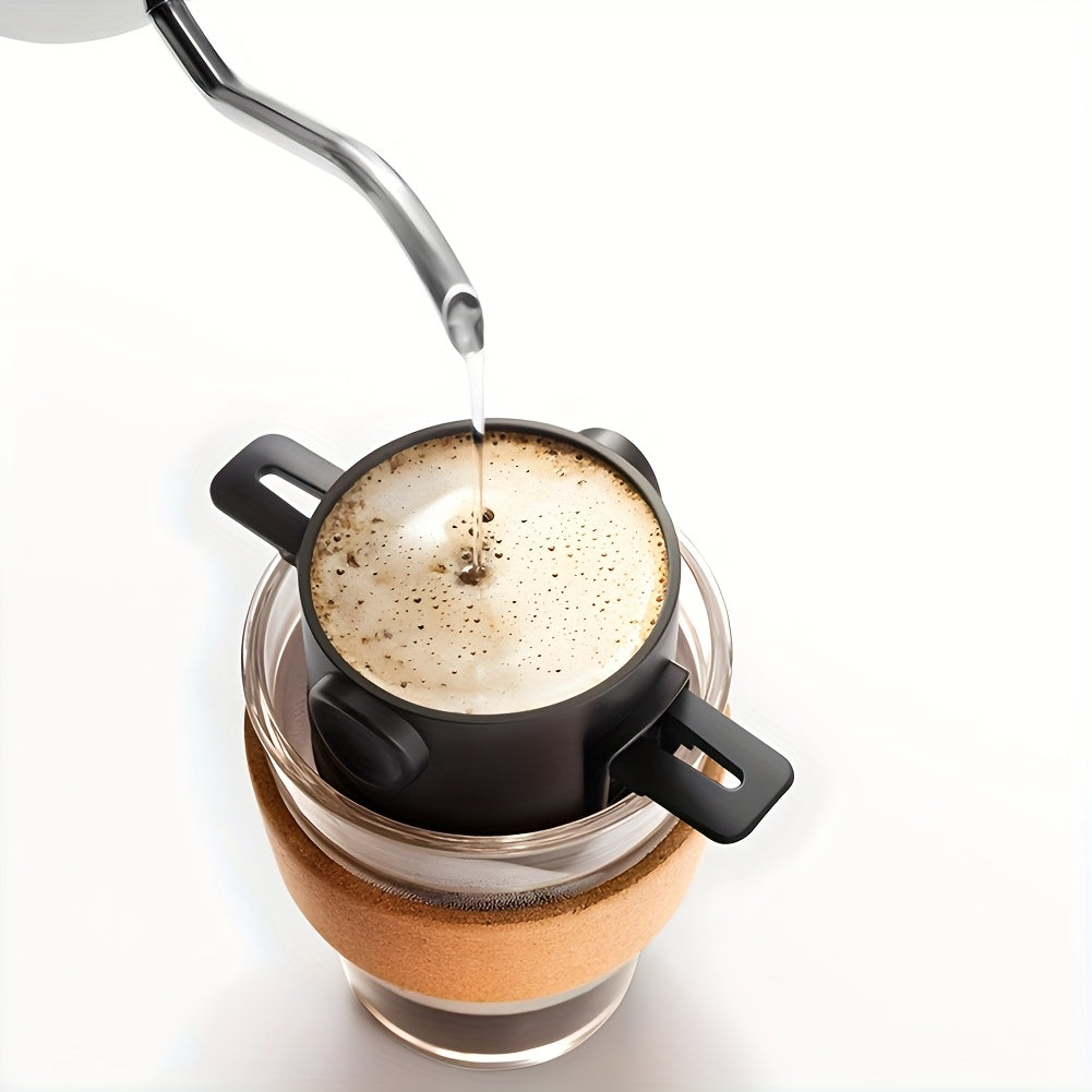 Qora portativ quvur bilan quvurlar uchun quvur bilan yig'iladigan va qayta ishlatiladigan zanglamaydigan po'latdan yasalgan infuzor bilan yig'iladigan dizaynga ega