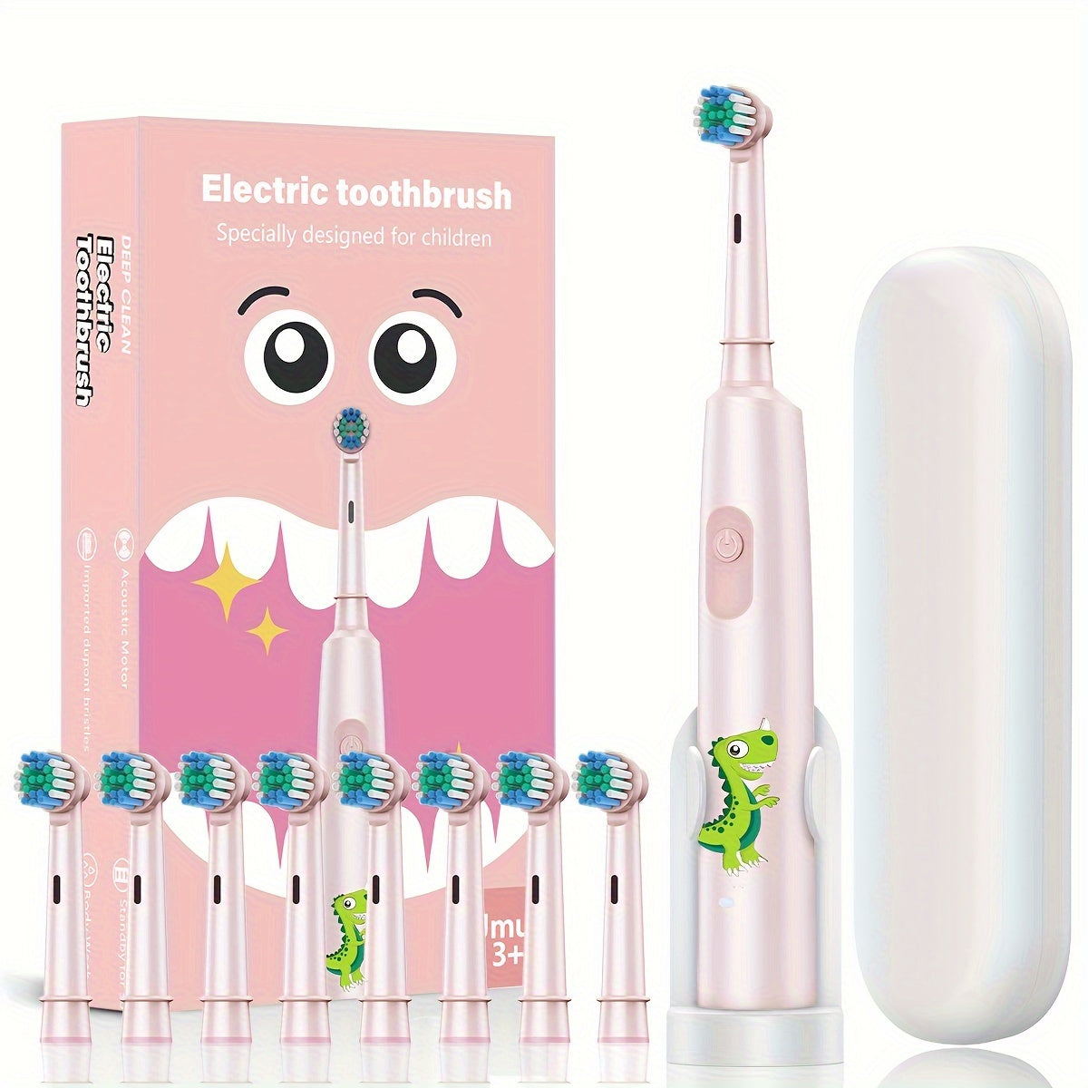 Electric Toothbrush Soft Bristles 3 Modes for Adults and Kids