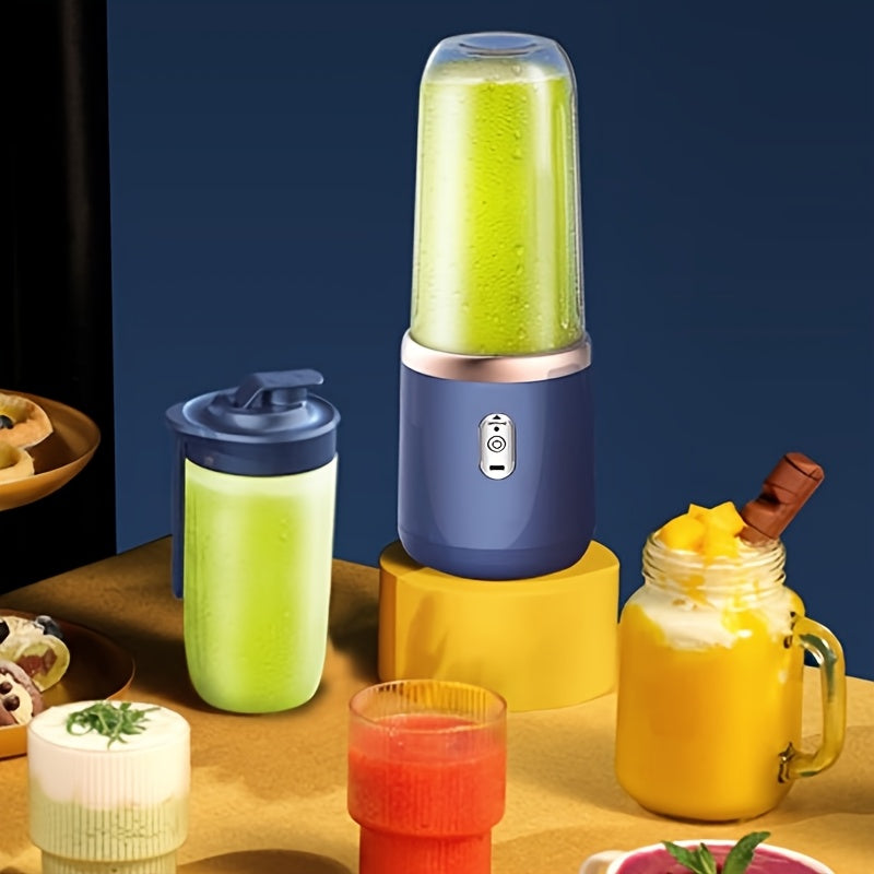 Portable 2-in-1 Blender Mini Juicer USB Rechargeable for Travel and Home