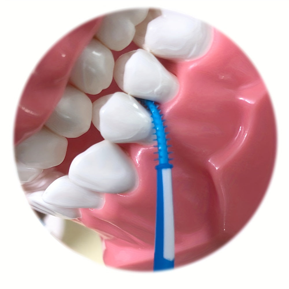 120Pcs Soft Silicone Dental Picks Interdental Gums Cleaning Brushes