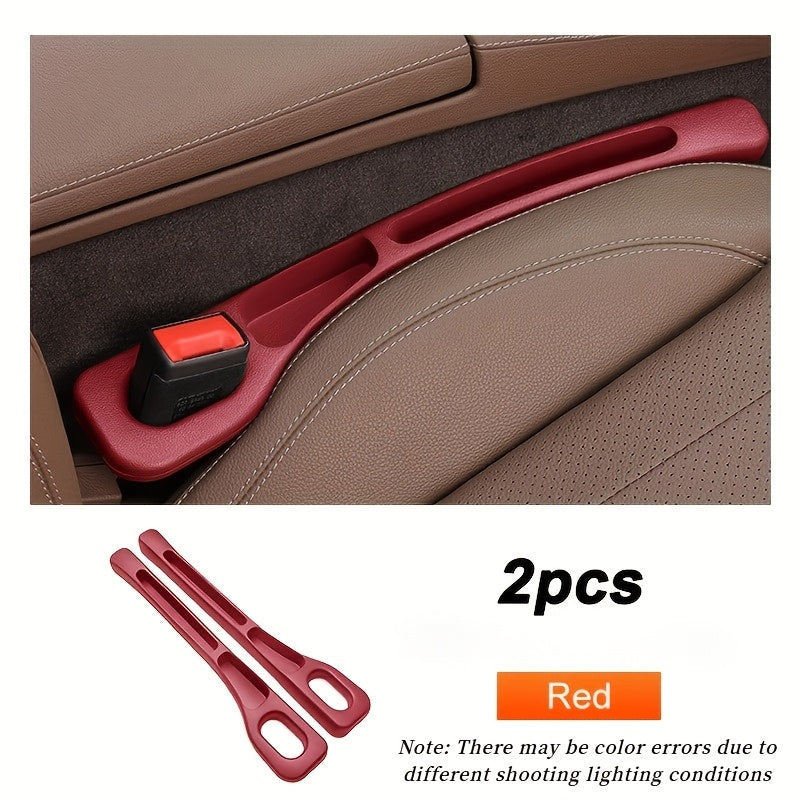 Cubo de almacenamiento para huecos de asientos de coche, material suave, anti-caídas, doble cara