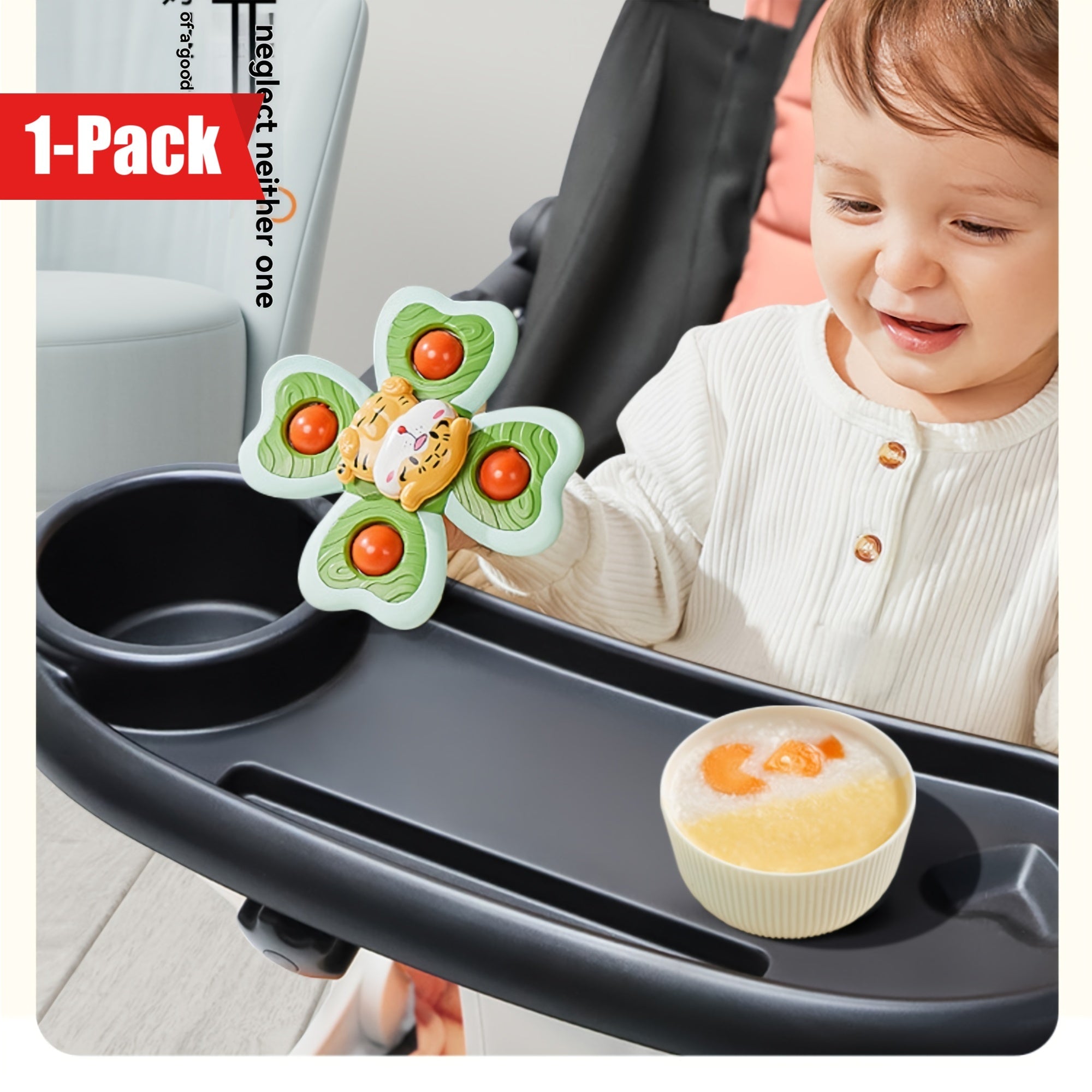 Large Capacity Anti-Slip Stroller Tray with Phone Holder for All Strollers