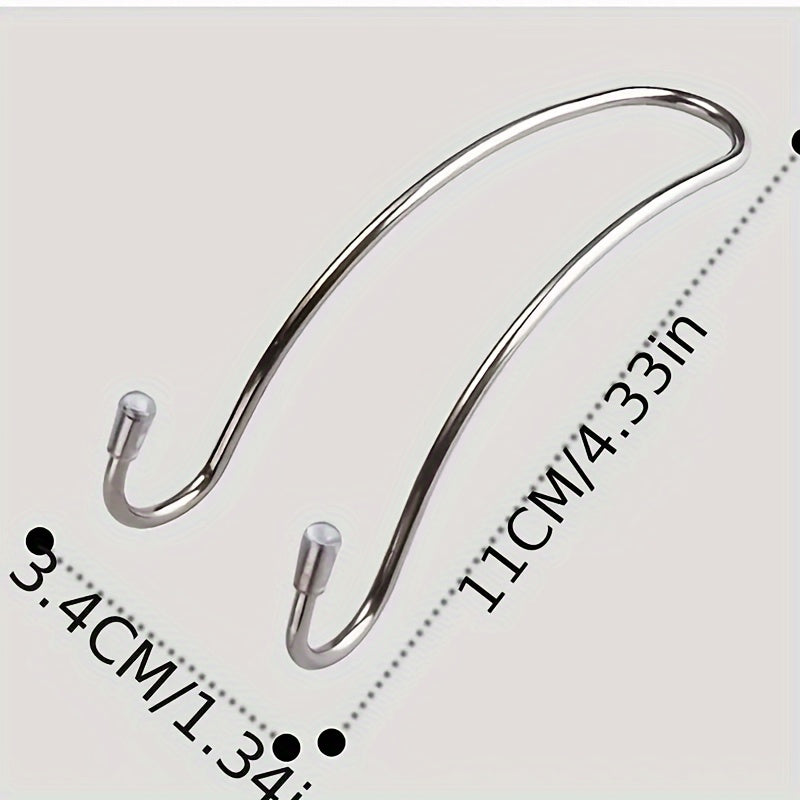 Organizador de ganchos para asiento de coche, 8 ganchos para bolsos, ropa, almacenamiento, negro