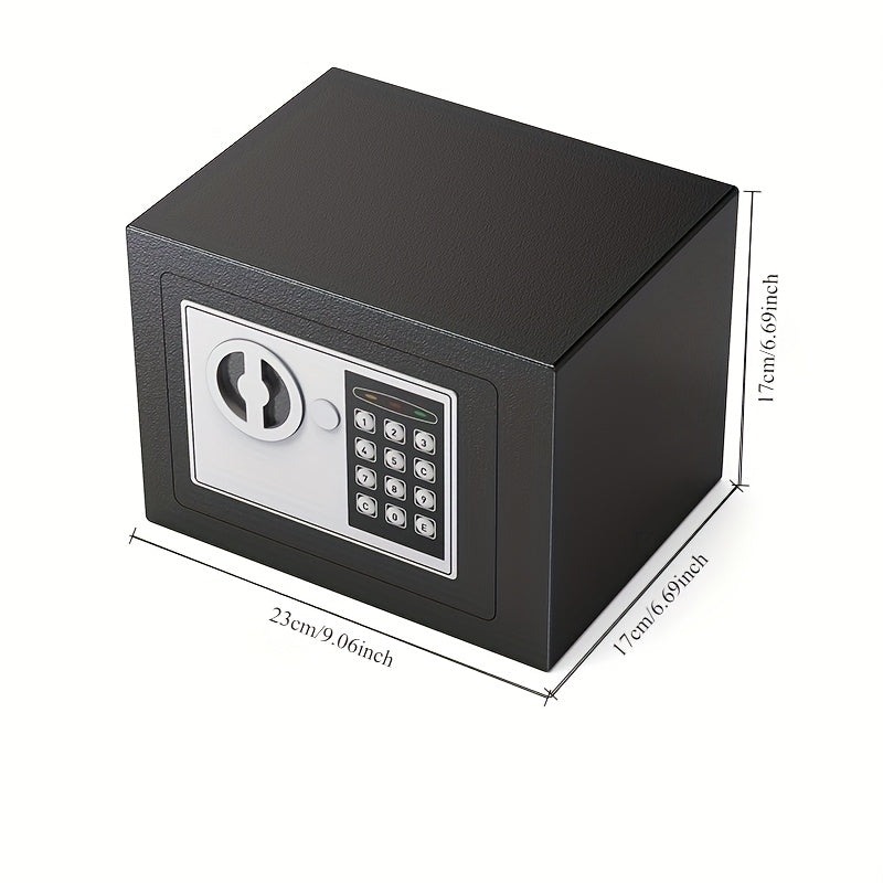 Digital Metal Security Safe with Combination and Key Lock for Valuables in Homes and Offices