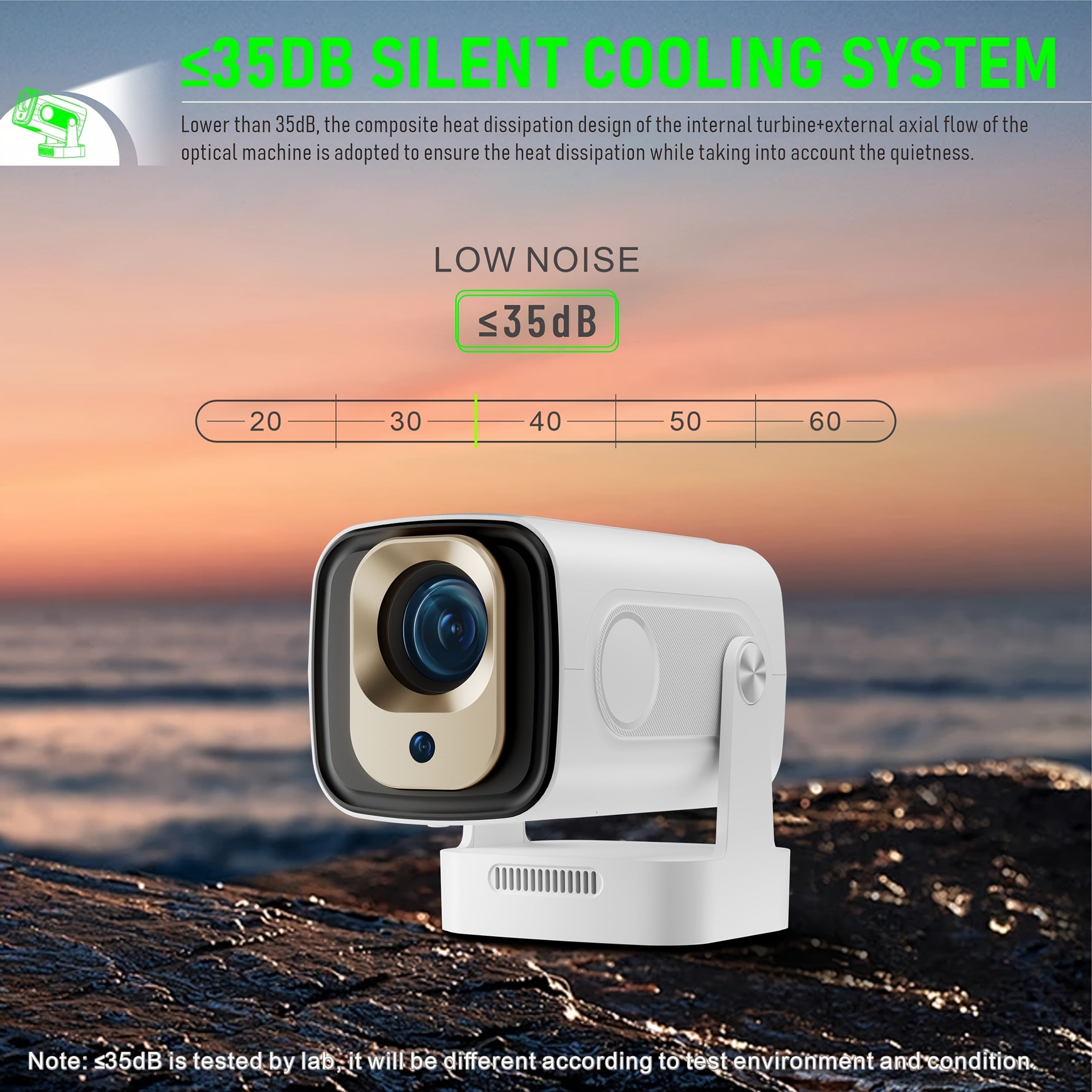 Indoor Portable LED LCD Projector 4K 1080P Wifi6 Android 11 Cinema Lamp