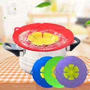 Durable Rubber Pot Cover with Silicone Spill Proof Non-Electric Design