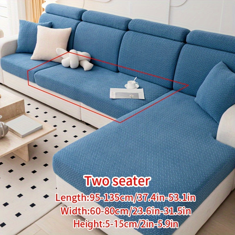 Современный жаккардовый чехол для дивана, изготовленный из прочного полиэстера и спандекса, не скользит, подходит для домашних животных, легкий в уходе, подходит для кресел и секционных диванов.