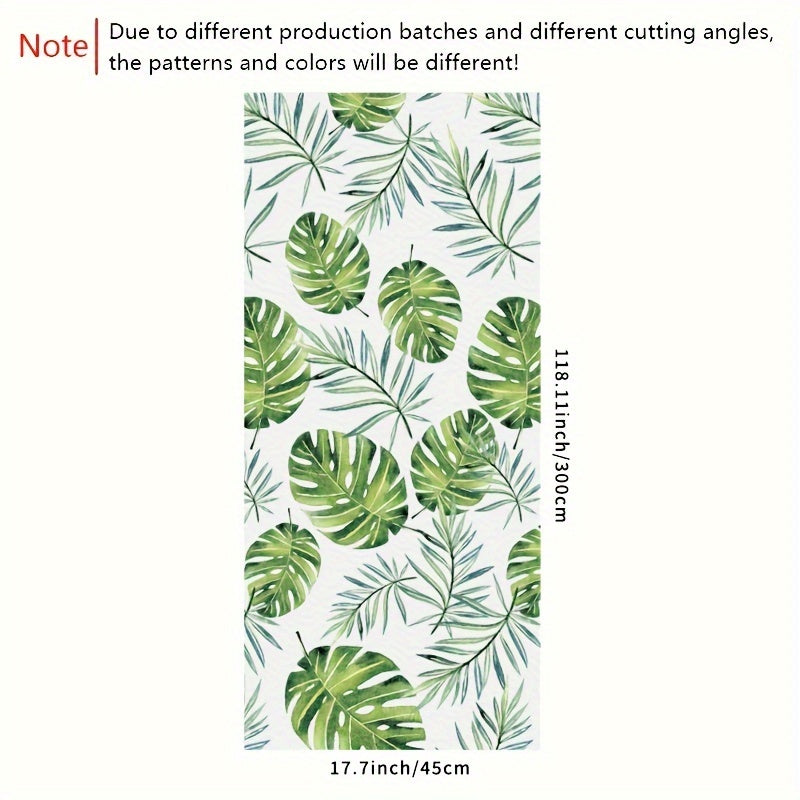 Leaf Pattern Window Film Static Clings Privacy Glass Sticker Home Decor