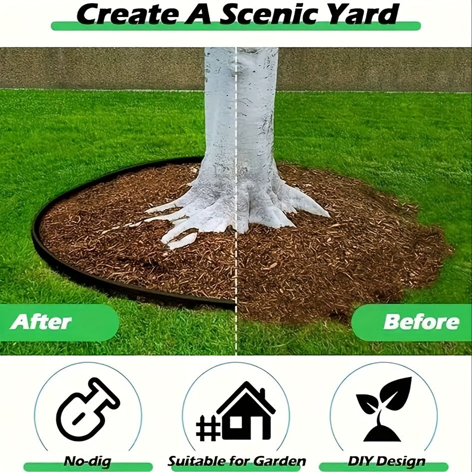 10m Qora PE bog' bog'ini chetiga 30 ta ankraj pinlari bilan bog'lash uchun