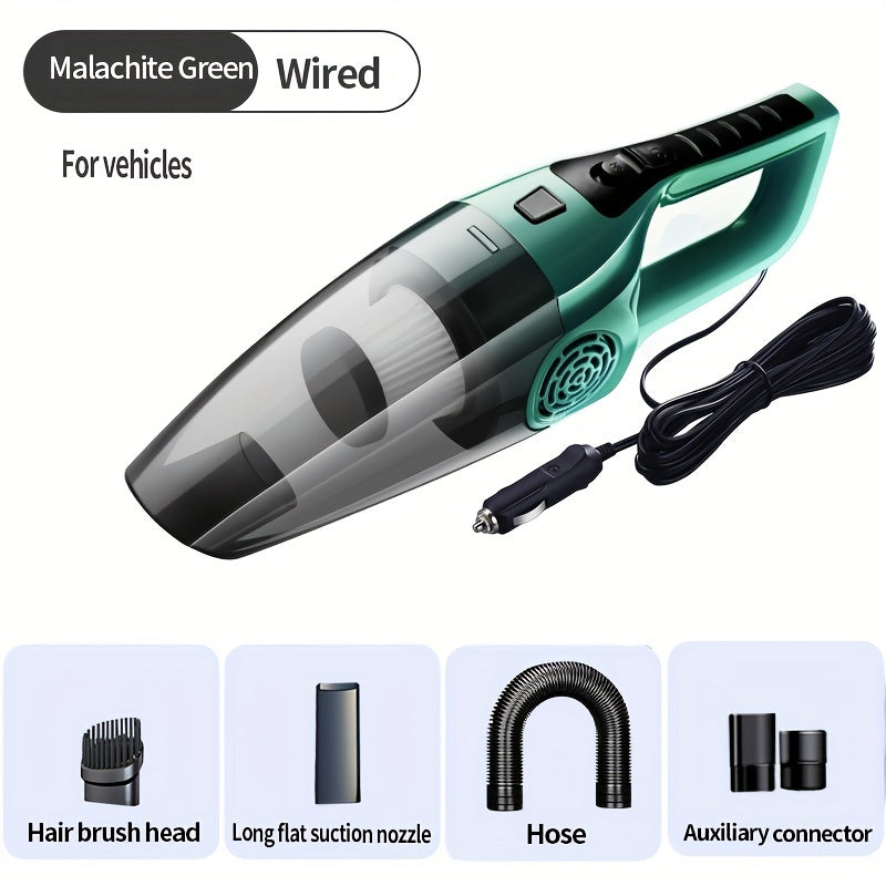 Handheld Car Vacuum Cleaner 4KPa Suction 100W 0.3L Dust Cup 5m Cord No Battery