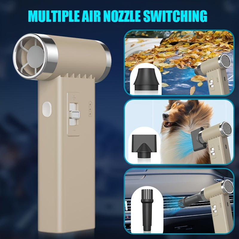 Portable Handheld Fan with High-Speed Brushless Motor and Strong Dust Removal