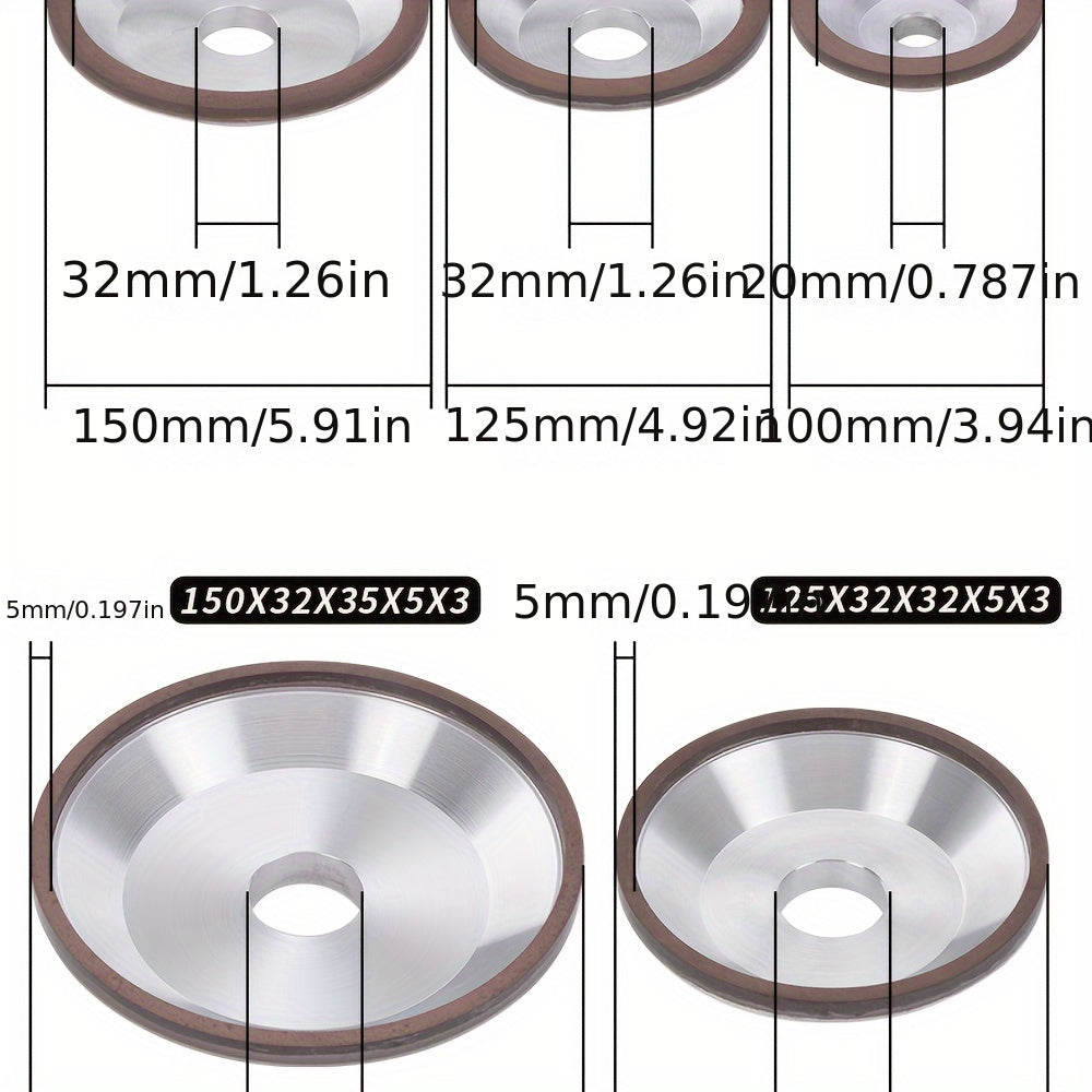 Resin Diamond Grinding Wheel for Tungsten Carbide Sharpening Manual Rotary Tool Alloy Grinding
