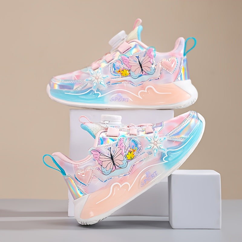 Girls Casual Sneakers with Cartoon Designs for Spring and Fall