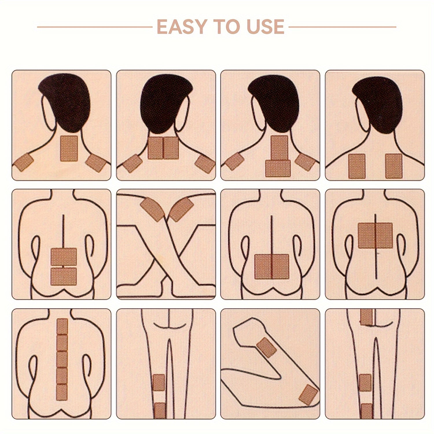 Chinese Scorpion Stickers for Shoulders Back Knees Waist Elderly Adults Family 16 40 80 pcs