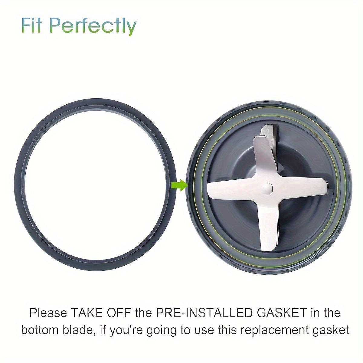 32oz Blender Cup and Blade Set with Gaskets for High-Speed Blenders