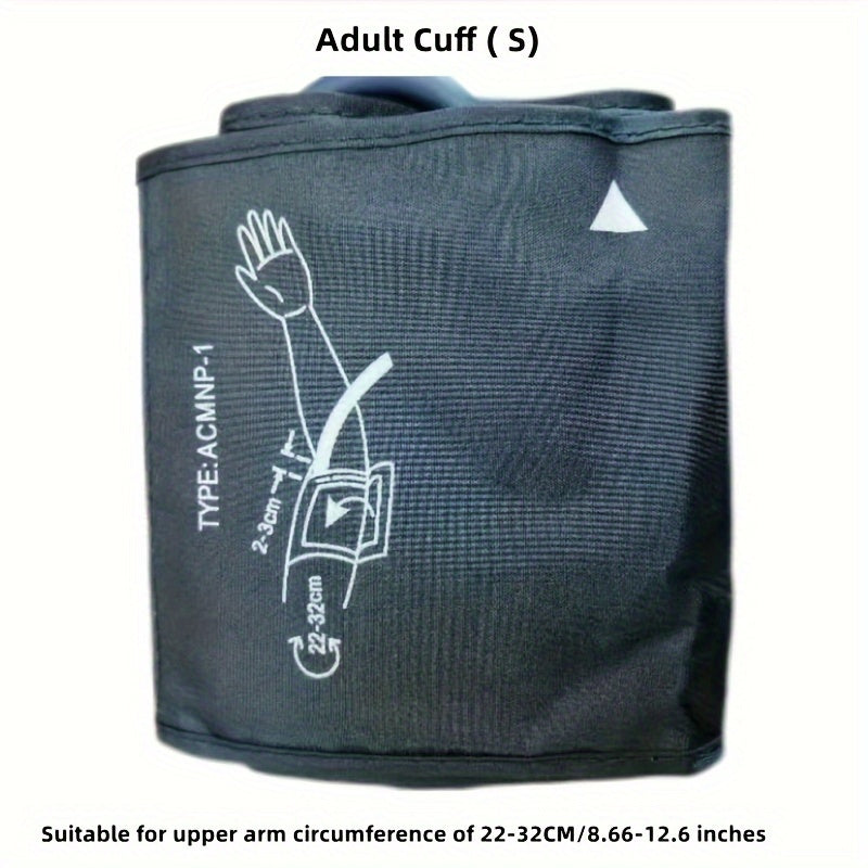 Manguito de brazo para monitor de presión arterial electrónico ajustable, esfigmomanómetro no eléctrico, banda superior para brazo