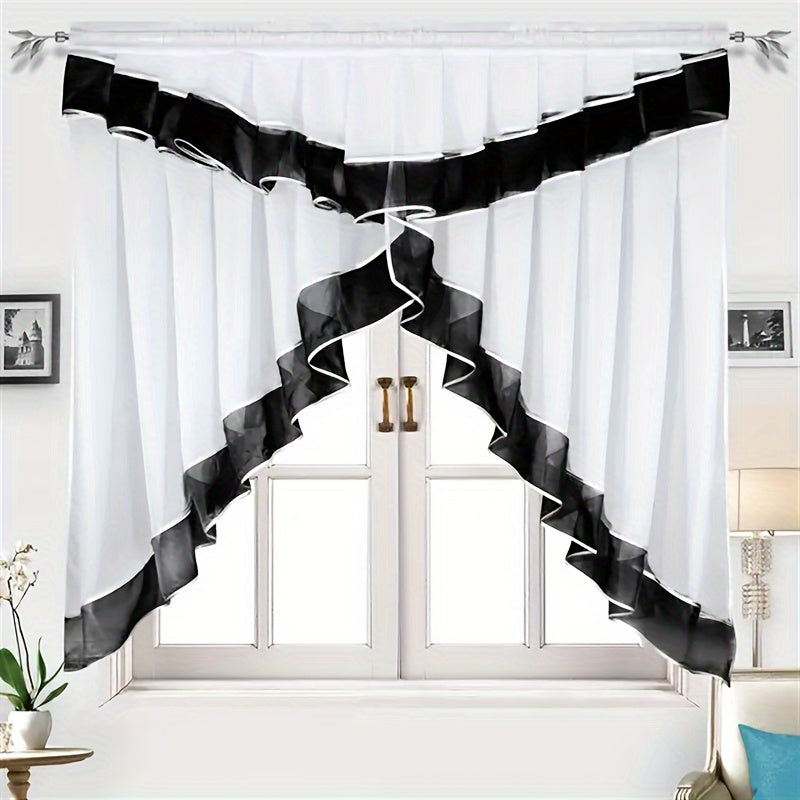 1-Donali Rimga ilhomlangan qatorli qopqoq pardasi derazalar va balkonlar uchun