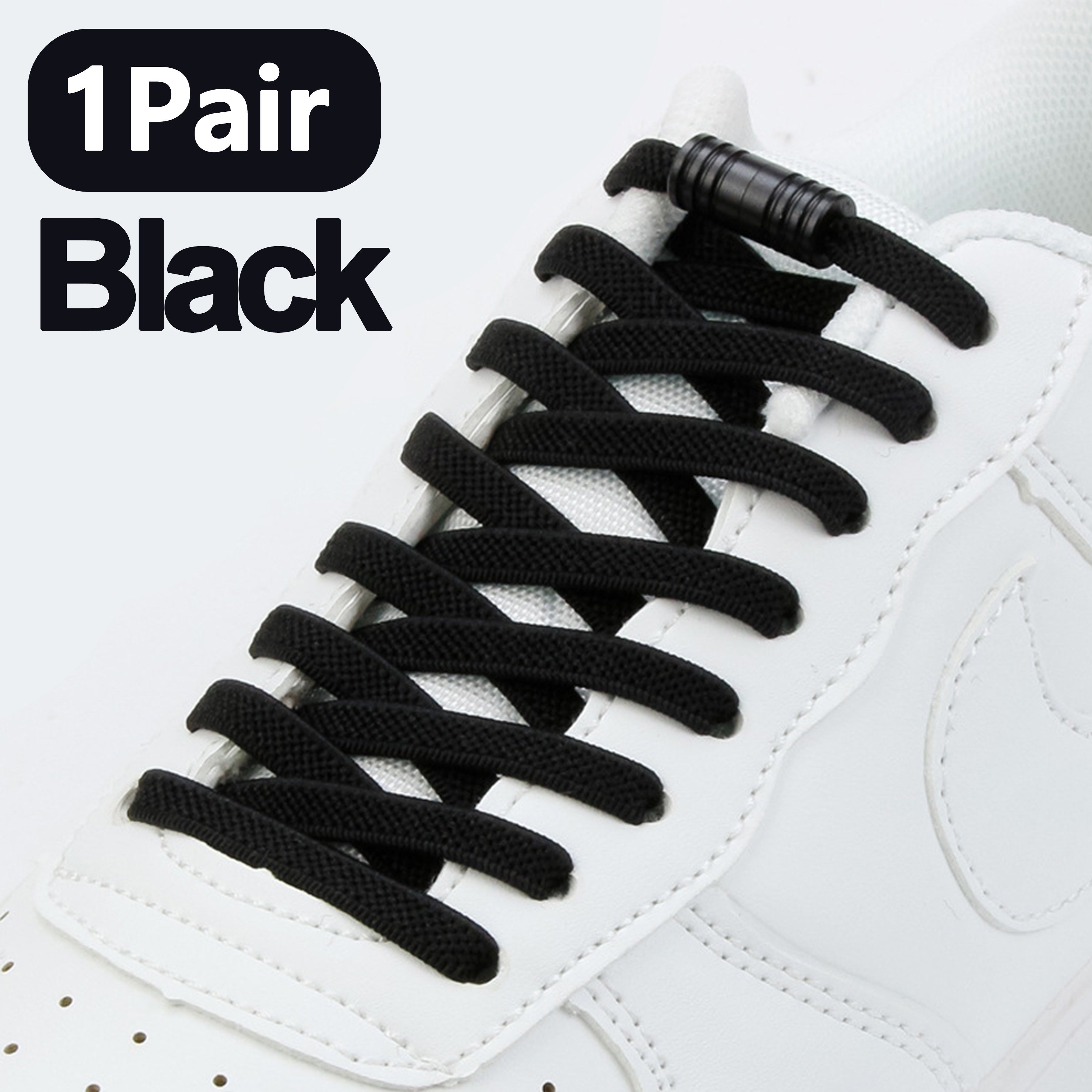 Unisex Elastic Shoelaces No-Tie Comfort Fit with Metal Buckles 109.98cm