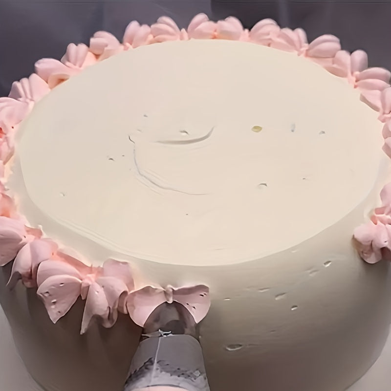 Set of 4 Stainless Steel Piping Tips for Cake Decorating Bow, Leaf, Lily Patterns