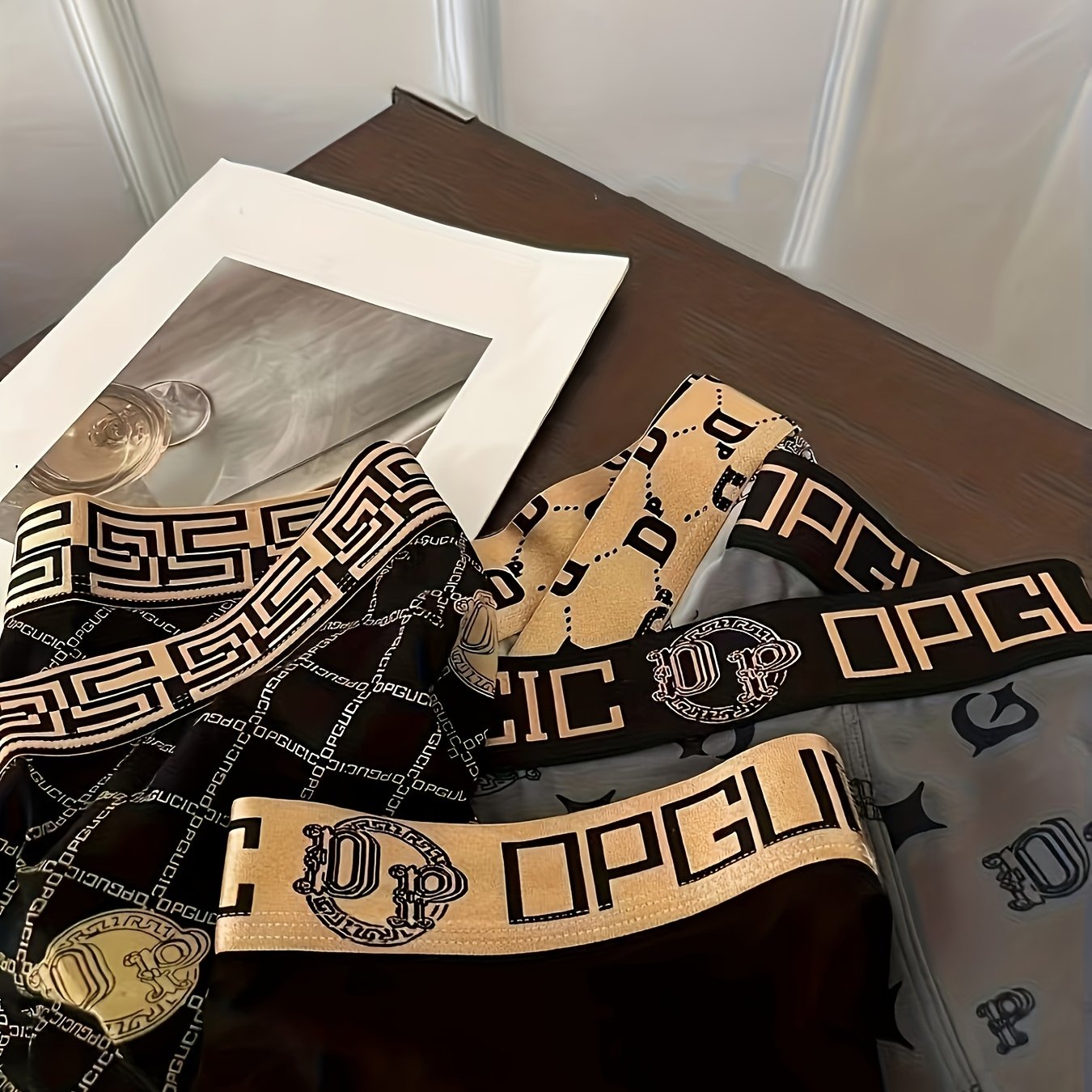 Men's Cotton Underwear Breathable Flat Corner Shorts with Elastic Waist for Daily and Sports Use