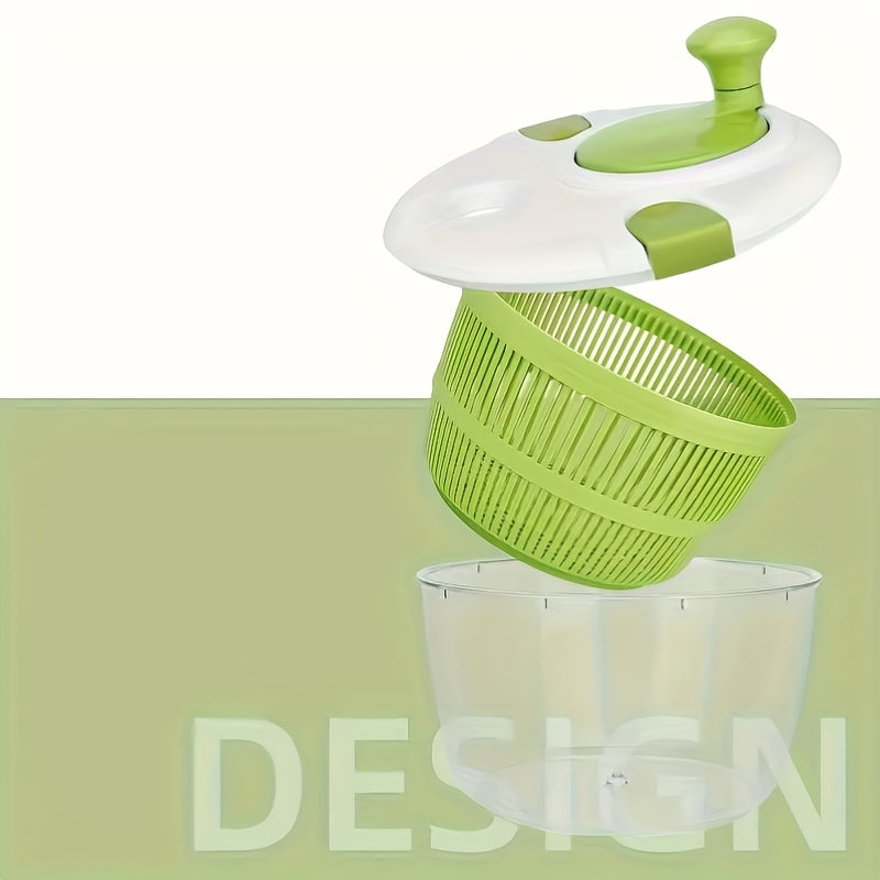 Plastic Salad Spinner Vegetable Dryer Manual No Electricity Kitchen Tool