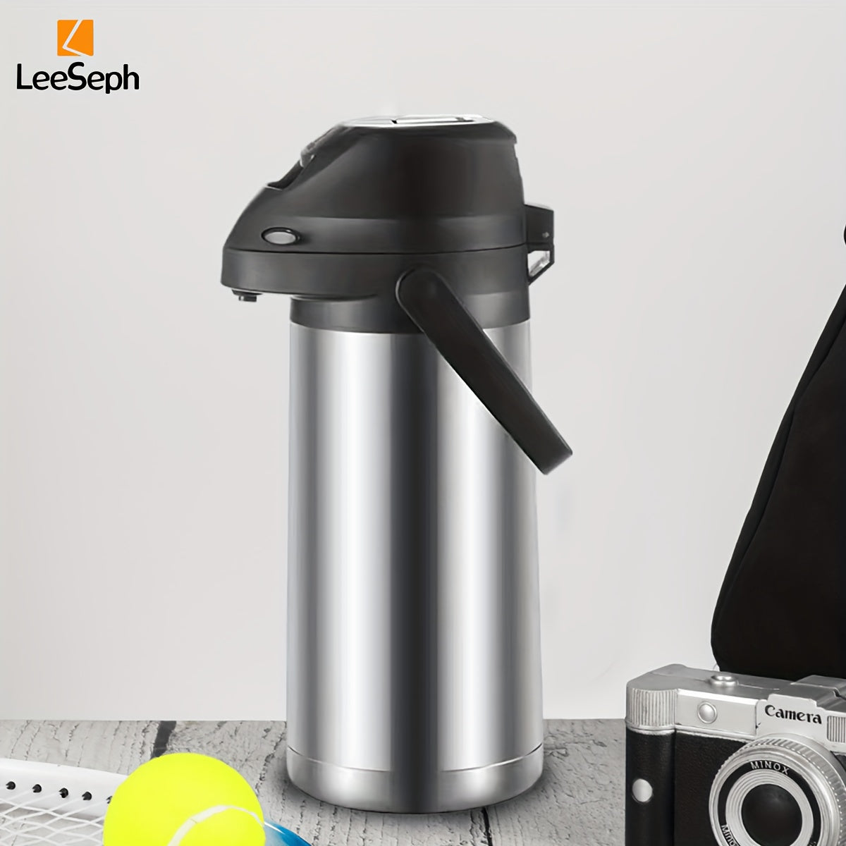 Insulated Stainless Steel Thermal Coffee Dispenser 66oz Hot Cold Drinks