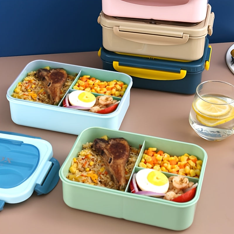 Sayohat uchun portativ tushlik qutisi va idishlar to'plami, oqib ketmaydigan oziq-ovqat saqlash konteyneri, mustahkam PC, ochiq havoda ish uchun piknik